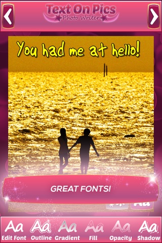 Text on Pics Photo Writer - Add Beautiful Captions to your Pictures for Free screenshot 3