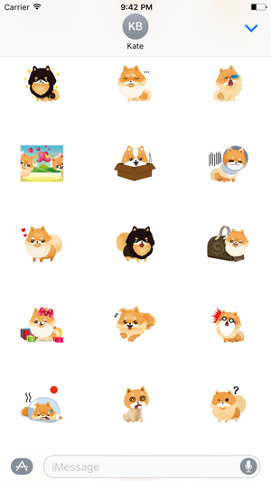 Cute Pom Dog Sticker(圖2)-速報App