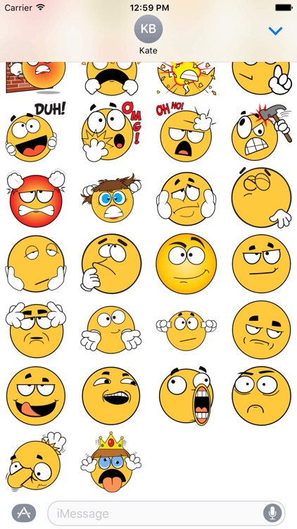 Ochat: Emotions Smiley & Emoji Stickers screenshot-4