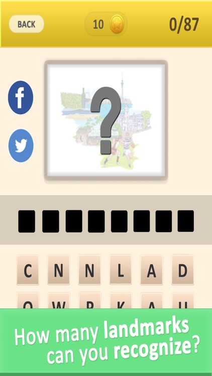 Guess the Landmark! Word Quiz Game