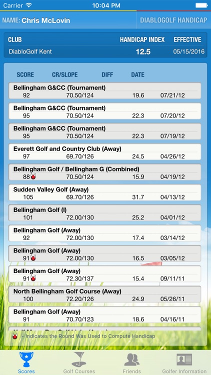 Diablo Golf Handicap Tracker screenshot-4
