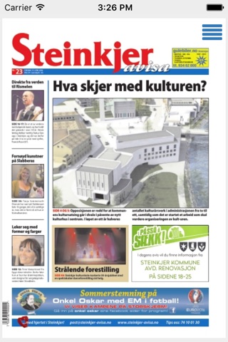 Steinkjer-Avisa screenshot 3