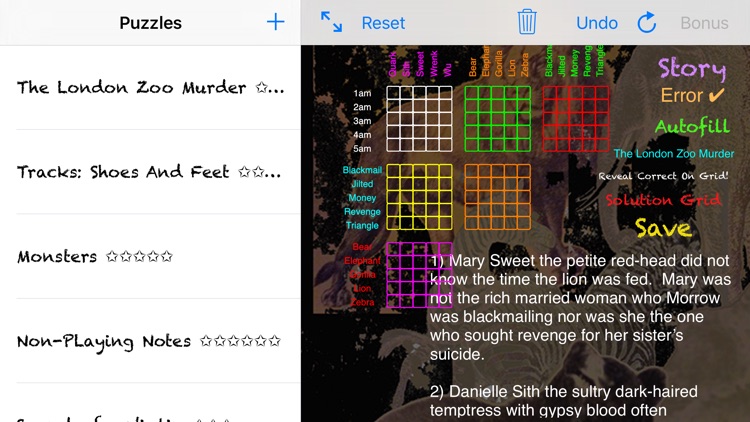 Sherlocks Logic Puzzles 3o screenshot-4