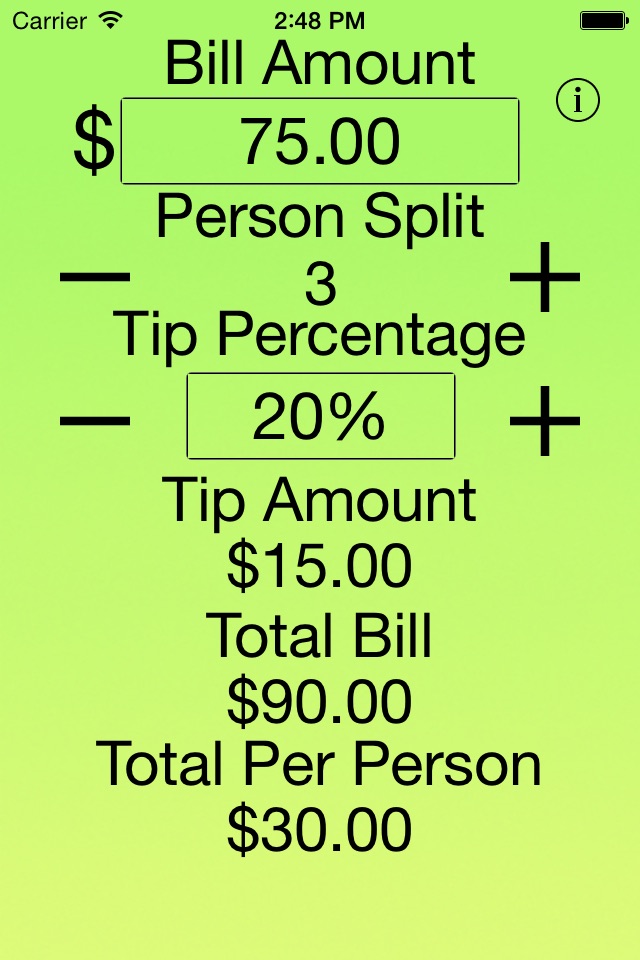 Just The Tip - Tip Calculator screenshot 4