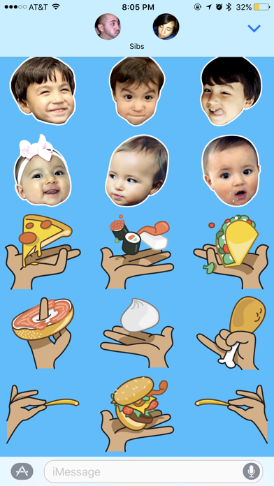 How to cancel & delete foodbabyny Stickers from iphone & ipad 2