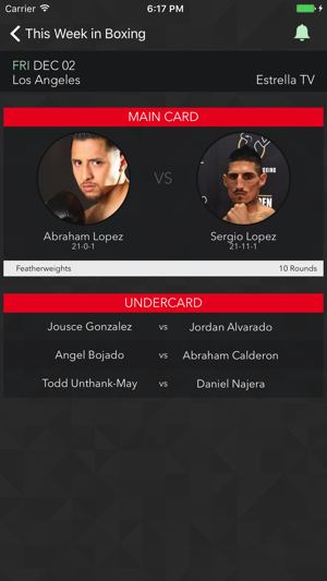 Uppercut - Upcoming Boxing Fight Schedule(圖2)-速報App