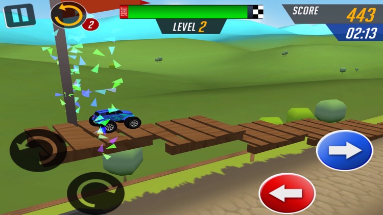 Monster Car Stunts Racing screenshot-3