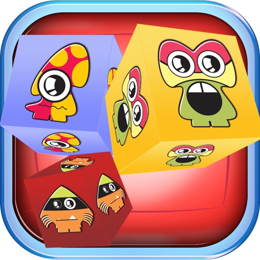 Fluffy Monster Face Match Wars - Cool Puzzle Crush Frenzy icon