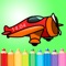 The Airplane Coloring Book : Aircraft Coloring Pages Free game for toddler, kids, boy, girl or children