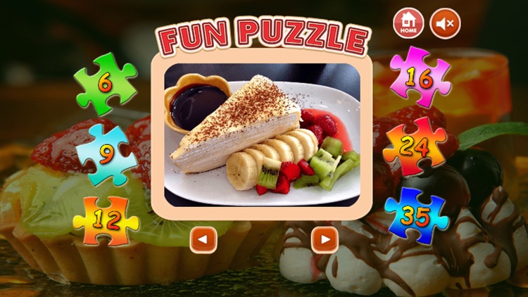 Dessert Jigsaw - Learning fun puzzle game