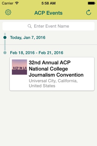 Associated Collegiate Press Events screenshot 2