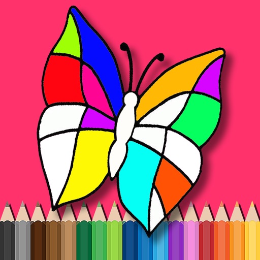 Butterfy Coloring Book Kids Game Painting Winx iOS App