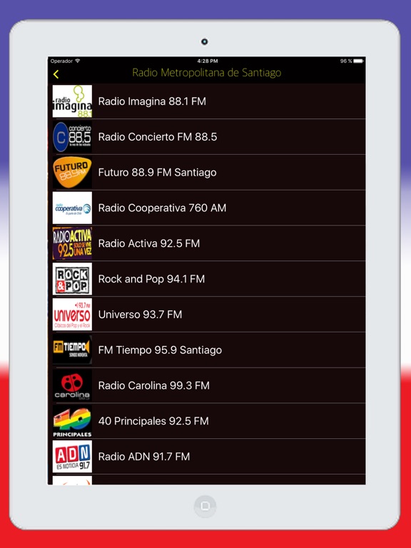 Radios de Chile Online FM & AM - Emisoras Chilenas screenshot 2