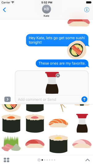 Sushi Sticker Pack for iMessage(圖5)-速報App