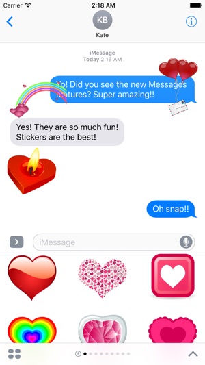 Love Stickers for iMessage!! by Aman Kumar
