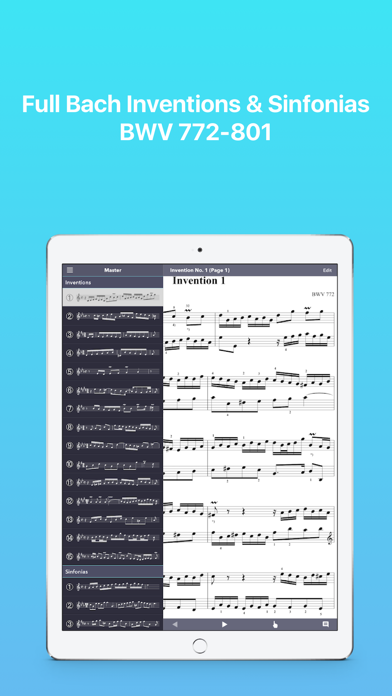 How to cancel & delete Bach: Inventions & Sinfonias from iphone & ipad 1