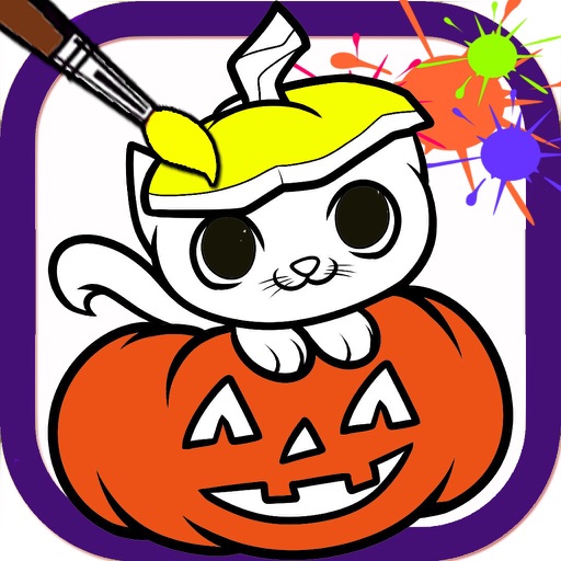 Halloween Coloring Pages - Kids Drawing Book icon