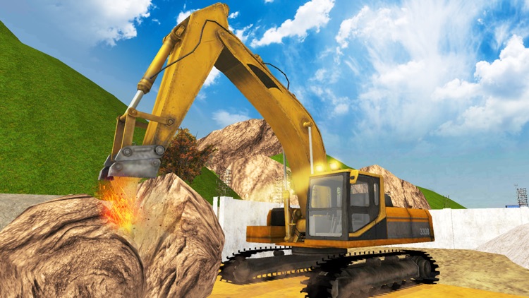 Hill Truck Excavator Crane: Construction Simulator screenshot-3