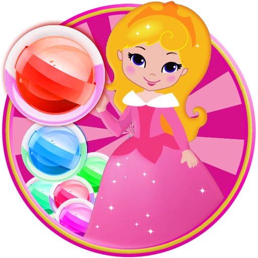 Princess Girl Bubble Candy Game icon