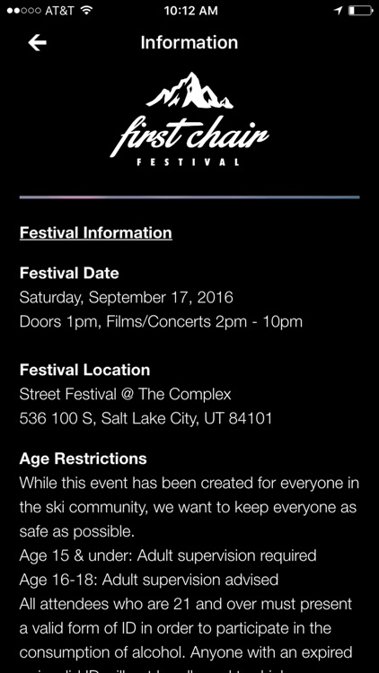 First Chair Festival