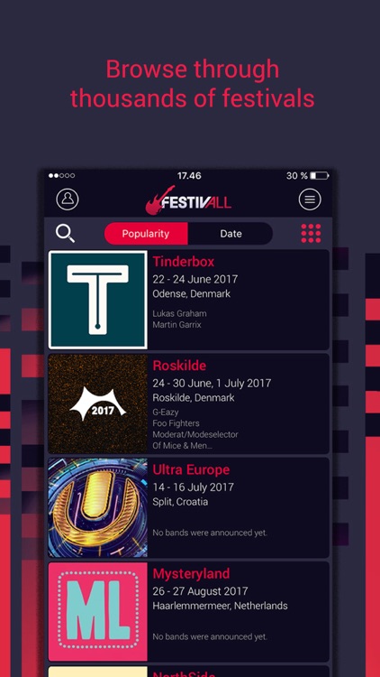 FestivAll, all music festivals