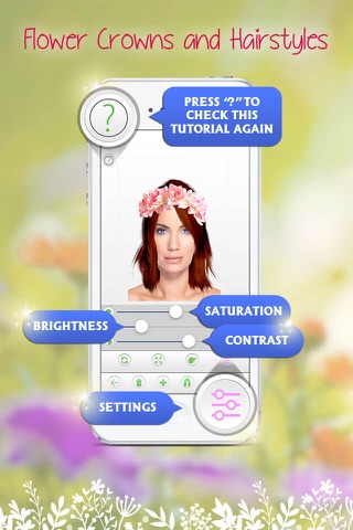 Flower Crowns and Hairstyles: Try on a New Look screenshot 4