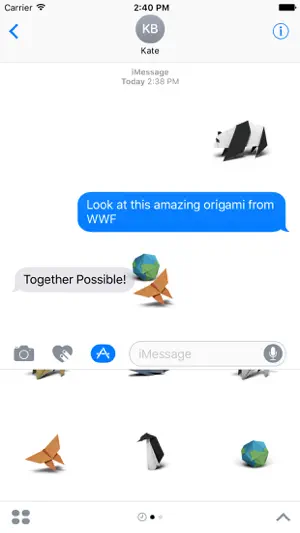 Captura de Pantalla 1 WWF Origami iphone