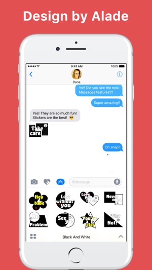 Black And White stickers by Alade Expressions(圖1)-速報App