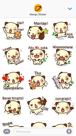 Pandadog (Bahasa Indonesia) - Mango Sticker(圖2)-速報App