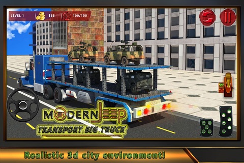 Modern Jeep Transport Big Truck screenshot 3