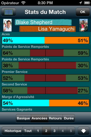 Tennis Score Tracker (Blue) screenshot 2