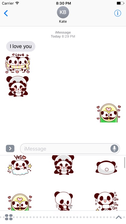 Panda Lover Sticker screenshot-3