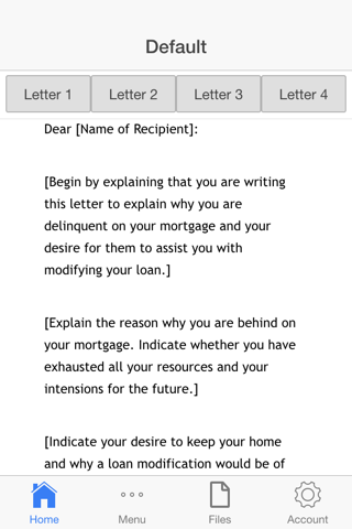 Hardship Letter screenshot 2