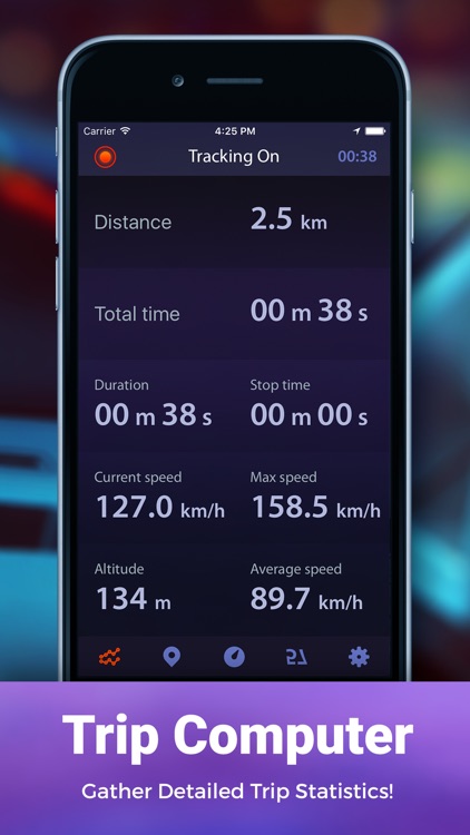 Speed Tracker, HUD display and Trip Computer screenshot-3