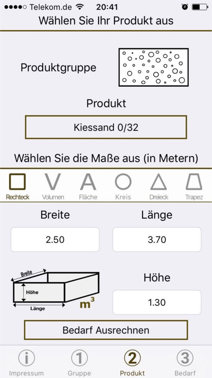 Baustoffrechner PREMIUM screenshot-3