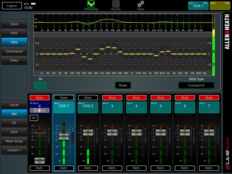 dLive MixPad