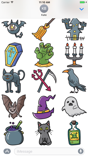 Happy Halloween Doodle Stickers