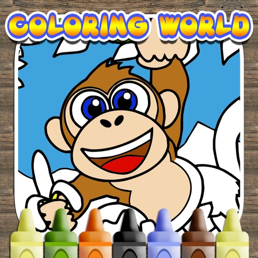 Coloring World: My Zoo Animal Friends Draw & Color Book for Kids icon