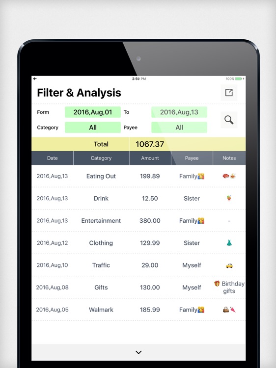 Daily Expense Tracker 2 HD-Home Budget,Daily Cost!