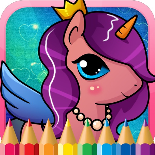 Pony Animal Coloring Pages Little Book Painting iOS App