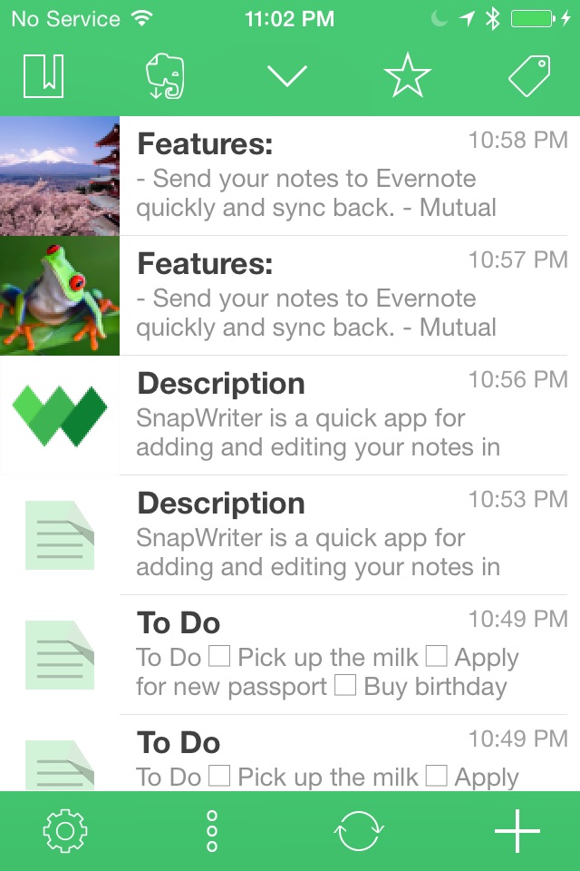 SnapWriter - take quick notes with Evernote screenshot 2