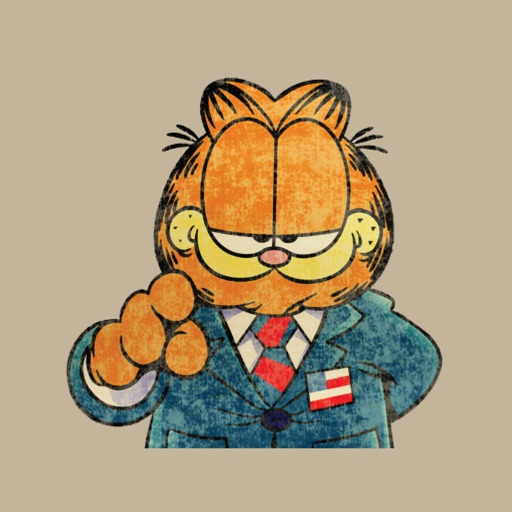 Garfield's Political Party Stickers iOS App