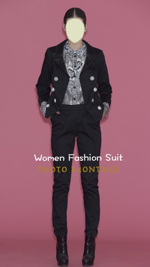 Women Fashion Suit Photo Montage