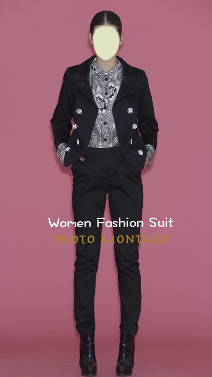 Women Fashion Suit Photo Montage