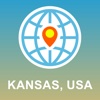 Kansas, USA Map - Offline Map, POI, GPS, Directions