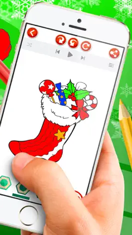 Game screenshot Christmas Coloring Book  - Xmas Pictures to Color apk