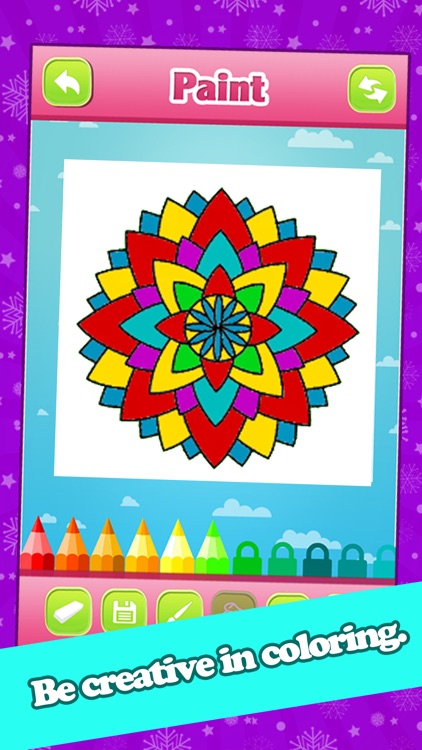 Mandala Coloring Pages For Shading Flowers Fantasy screenshot-3