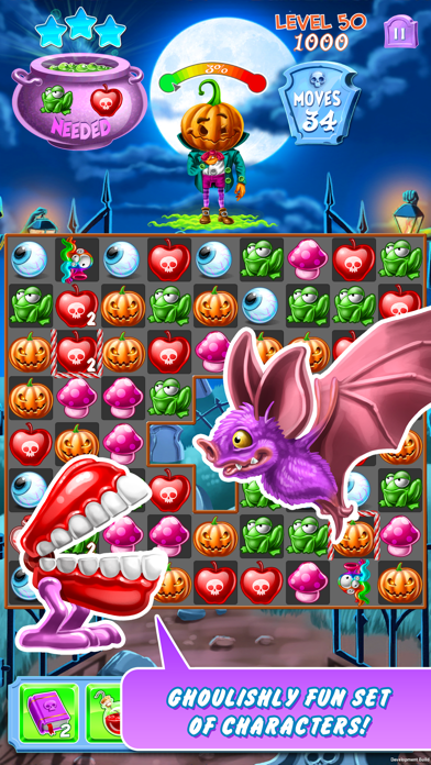 How to cancel & delete Creepy Crawly Kingdom - A Wicked Match 3 Puzzle from iphone & ipad 3