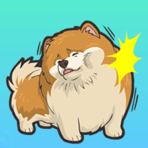 Sticker Pomeranian Dog