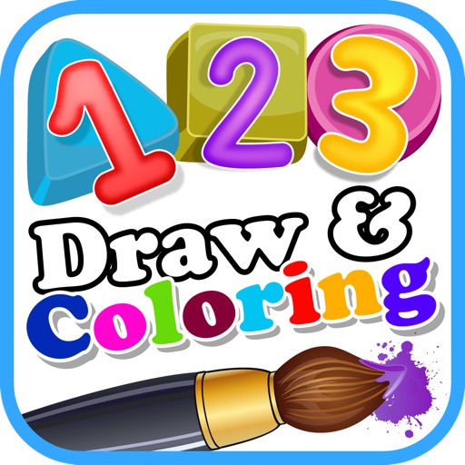 123 Draw and Coloring iOS App